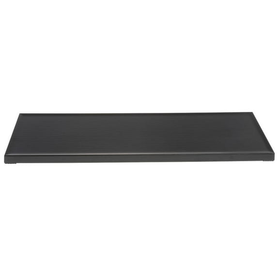 HUBERT® Black Melamine Replacement Top for Rectangular Riser - 20 1/2"L x 6 2/5"W