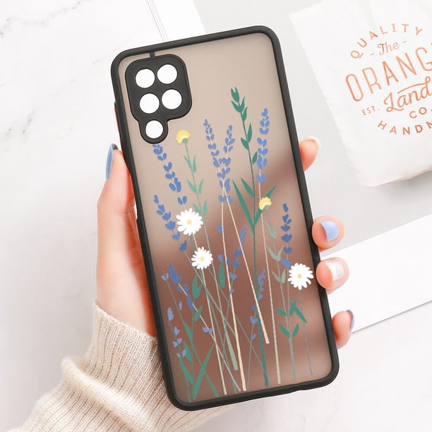 Funda dura de flores mate para Samsung Galaxy, carcasa para Samsung Galaxy A13, A33, A52, A52S, A32, A51, A23, A22, A21s, A72, A71, A50, A14, A12 Fivean unisex