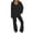 Black, variant on Women's 2 Piece Pullover Sweater Set - Oversized V-Neck Top & Wide Leg Pants, Soft Stretchy Fall/Winter Loungewear Tracksuit