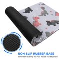 thumbnail image 6 of Long Mouse Pads for Desk,Cartoon Dinosaurs Flowers Pattern Desk Mats on Top Of Desks, Desk Mouse Pad Extra Large with 3mm Non-Slip Base and Stitched Edge for Gaming,Office,Work,Home 31.5"x11.8", 6 of 6