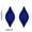 Blue, variant on Christmas Tree Ornaments, 2 Pcs Flocked Teardrop Hanging Decoration Plastic Ornaments for Holiday Tree Decor Home Party Decoration