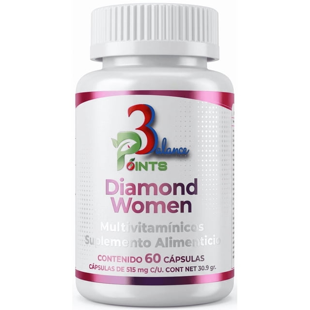 Diamond Women, Multivitamínico Para Mujer, 60 capsulas