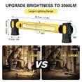 thumbnail image 2 of Luz de Trabajo ERAY Magnética LED 3000LM 6000mAh IP55 Resistente al Agua, 2 of 7