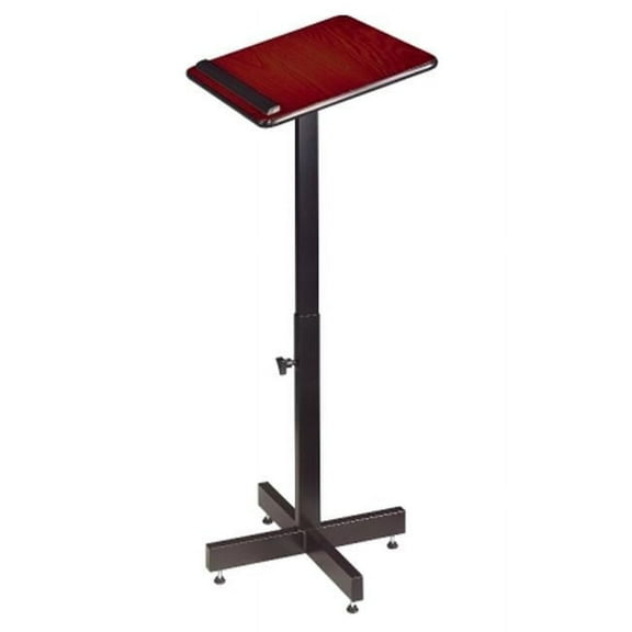 Adjustable Height Speaker Stand- Minor Assembly Required-Mahogany
