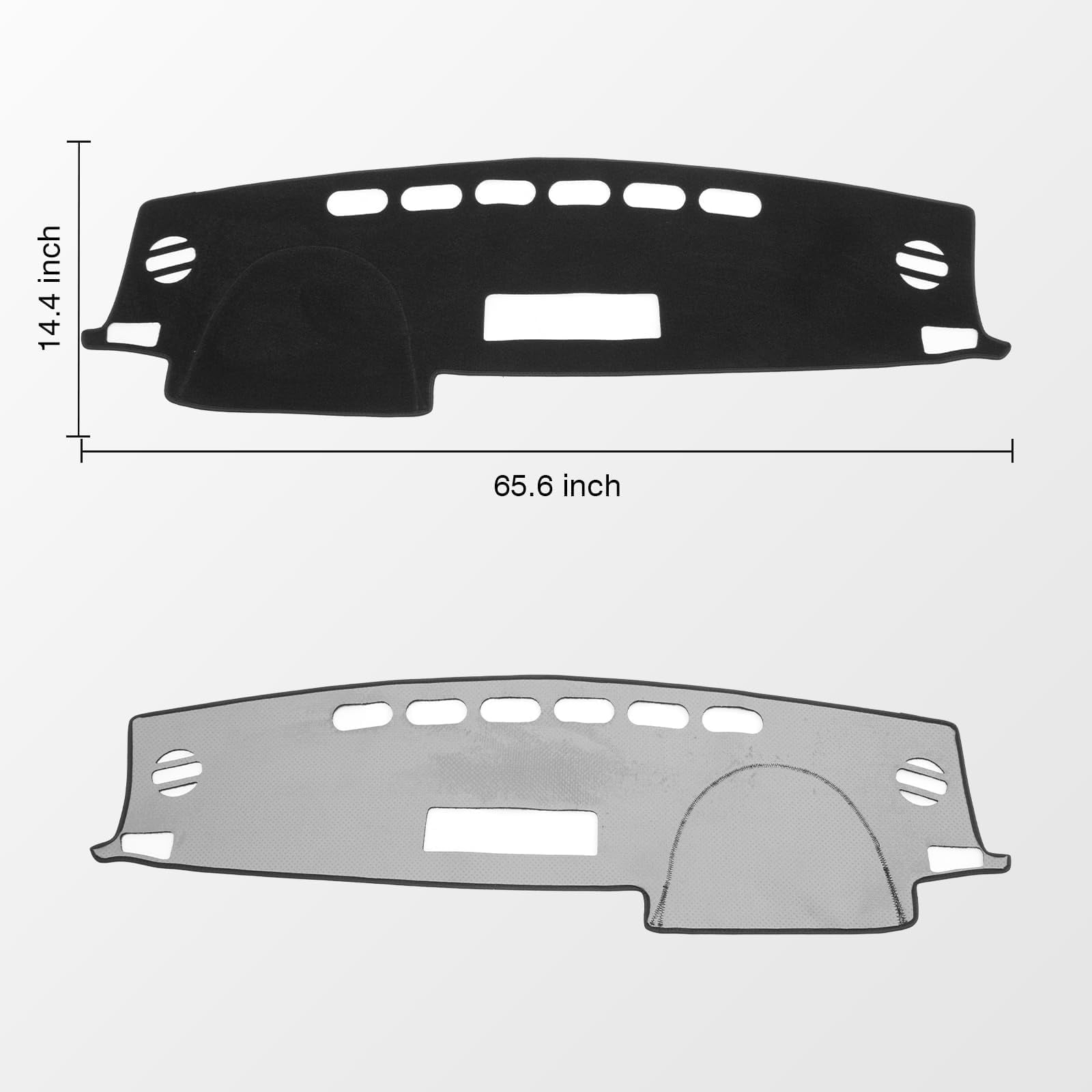 Car Dash Cover Mat for Toyota RAV4 2013-2018 Left Hand Driving Non-Slip Center Console Dashboard Cover Interior for Toyota RAV4 Accessories Custom Fit Dash Mat Sunshade Windshield Glare Black