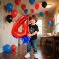thumbnail image 4 of Fiesta de cumpleaños de superhéroes con forma de araña con forma de globo Aijoso, número 4, 102 cm, 4 of 7