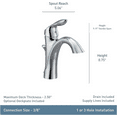 thumbnail image 3 of Moen 6400ORB Rubbed Bronze one-handle bathroom faucet, 3 of 6