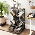 thumbnail image 4 of Costway 1 PCS 4 Tier Floor Standing Storage Organizer with Drawer Anti-Tipping Kits & Metal Frame, 4 of 10
