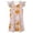 a-Pink, variant on LUOGENLI Girls Halloween Fly‑Sleeve Nightgown, Kids Pumpkin Print A‑Line Sleep Home Dress b-Pink 8-9 Years