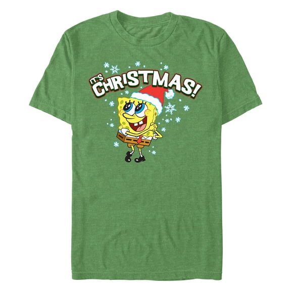 Men's SpongeBob SquarePants Christmas Sponge  Graphic T-Shirt