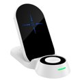 thumbnail image 1 of 3 in 1 Foldable Wireless Charging Station, Compatible with Mobile Phone/Apple Watch/Bluetooth Headset Multi-Functional 15W QI Wireless Fast Charger, 1 of 9