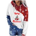 thumbnail image 1 of Moda mujer cuello redondo manga larga otoño camiseta Navidad impresión blusa con capucha Tops Fridja  fksj4510, 1 of 4