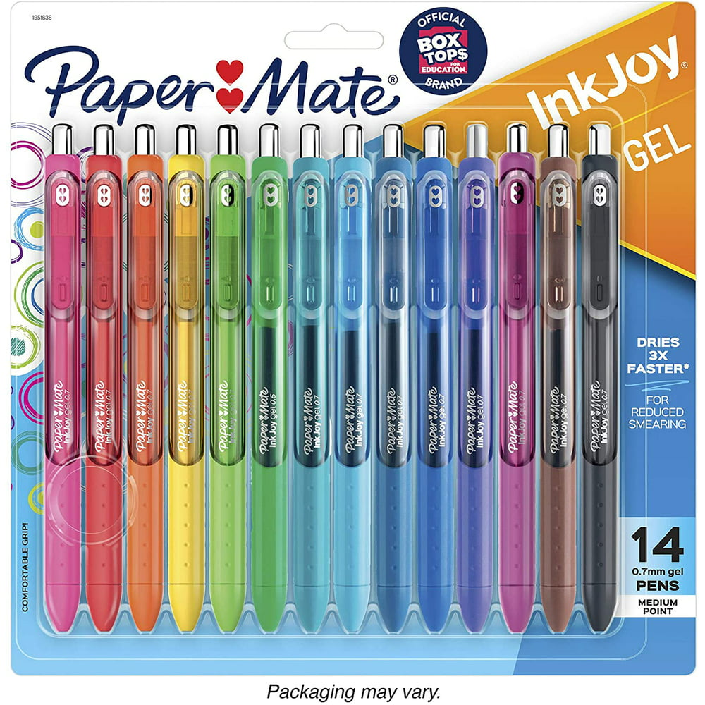 Paper Mate Gel Pens Inkjoy Pens Medium Point Assorted 14 Count