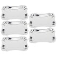 thumbnail image 1 of Dekaim Service Plate 5Pcs Stainless Steel Rectangular Table Snack Dessert Service Plate Towel Storage Dish(With Lace Edge L Size), 1 of 8