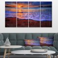 thumbnail image 1 of Colorful Sunset Over Beautiful Shore - Seashore Canvas Art Print, 1 of 3