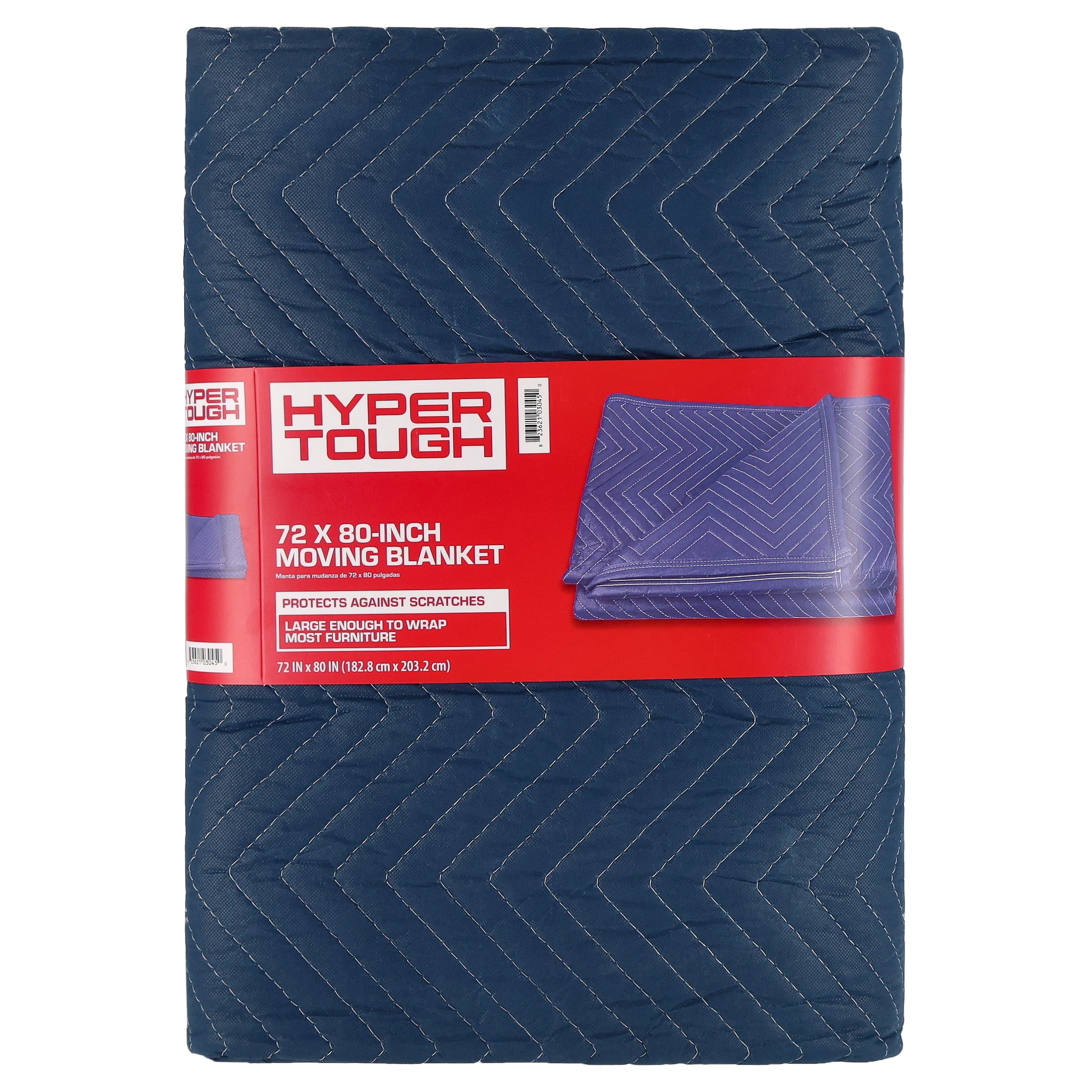 Hyper Tough Moving Blanket, 72" x 80", Blue