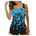thumbnail image 1 of Gupgi Plus Size Swimsuits for Women 2pcs Bathing Suits Tankini Padded Tops with Swim Shorts, 1 of 9