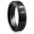 thumbnail image 1 of 7Mm Wide Polished Black Ceramic Ring, 1 of 2