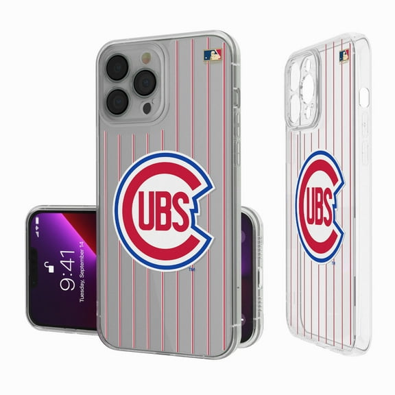 Chicago Cubs 1948-1956 Cooperstown Pinstripe iPhone Clear Case