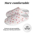 thumbnail image 6 of Kdxio Red coral and scallop seashell Women's Men's Slippers Plush Slip-On House Slipper for Winter Indoor Soft Cushion Non-slip Fluffy Slides Slippers-37/38, 6 of 7