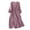 Hot Pink, variant on Nmnitkp Summer Dresses for Women 2026,Spring Dresses. Trendy Styles Women's Solid Color Pleated Lace Up Loose Long Dress