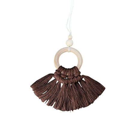 

Heiheiup Bohemian Style Skirt Small Pendant Childrens Room Car Decoration Wall Hanging Rose Ball Ornament