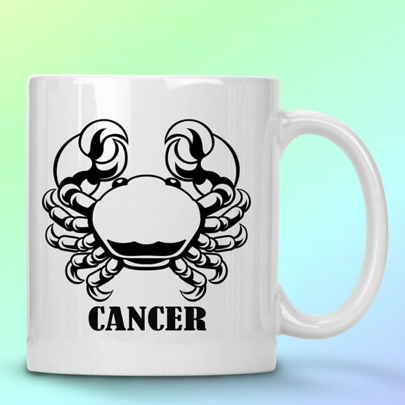 WHITE COFFEE MUG 11 OZ CANCER