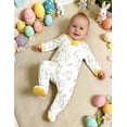 thumbnail image 6 of Aideaone Baby Footed Pajamas Long Sleeve Zipper One-Piece Footie Sleeper for Girls Boys Infant 0-12 Months, 6 of 8