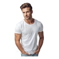 thumbnail image 4 of 3 Playeras Hombre Lisa Cuello Redondo Paquete Pol/algodón, 4 of 6