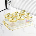 thumbnail image 6 of Baoblaze Food Storage Jar Candy Dried Container Multifunctional Removable Snack Tray with 6 bowl transparent, 6 of 8