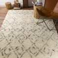 thumbnail image 3 of Hauteloom Cotgrave Wool Living Room, Bedroom Area Rug - Bohemian/Global - Plush Pile - Cream, Teal - 2' x 3', 3 of 8