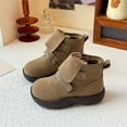thumbnail image 5 of Little and Big Girls' Faux Fur Boots Fleece Lined Slip-On Boots Soft Sole Thicken Flatform Comfortable Footwear Warm Boots Toddler Shoes Solid Color Breathable Winter Fashion, 5 of 8