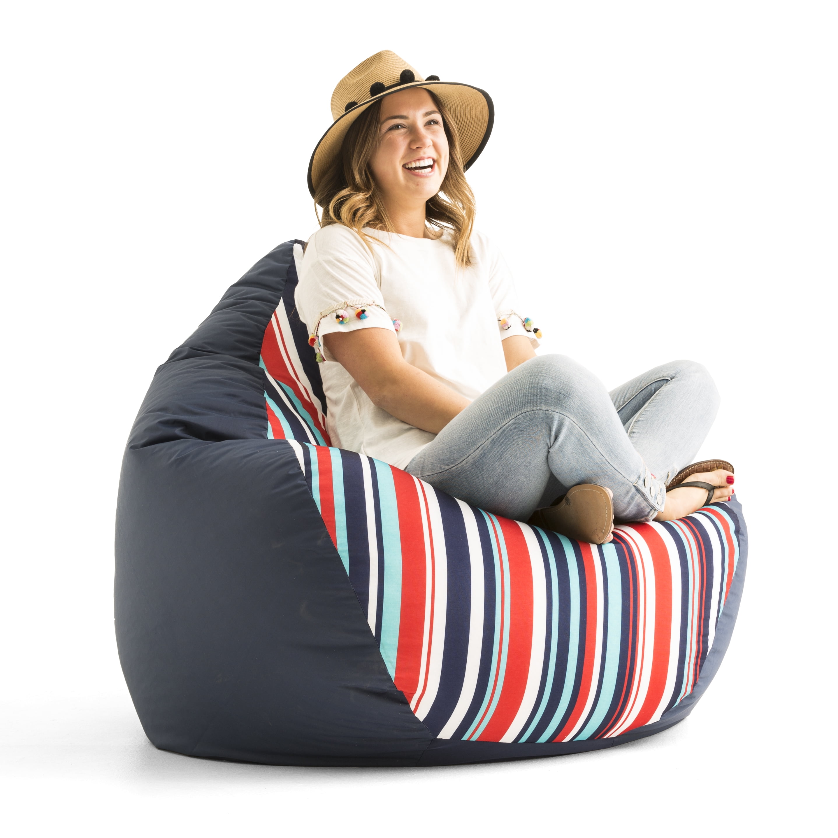 Big Joe Indoor/Outdoor 132" Teardrop Bean Bag Chair, Multiple Colors