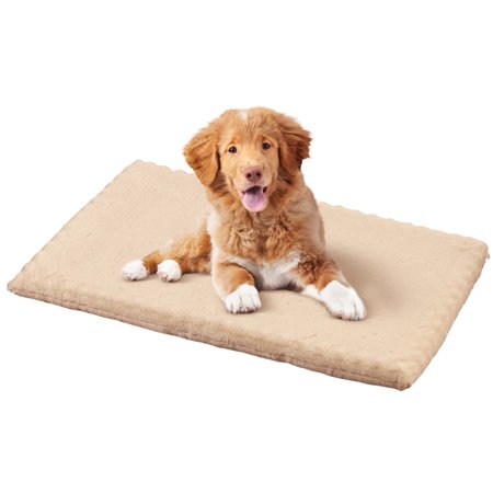 Orthopedic Pet Mat with Removable Cover and Slip-Resistant Backing, Use Alone or in Pet Crate