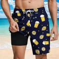 thumbnail image 2 of Mens Hawaii Swim Trunks Quick Dry Swim Shorts Bathing Suit Beach Shorts Lightweight Water Resistant Quick Dry Fishing Hiking Shorts with Compression Liner 5.5" Inseam, 2 of 6