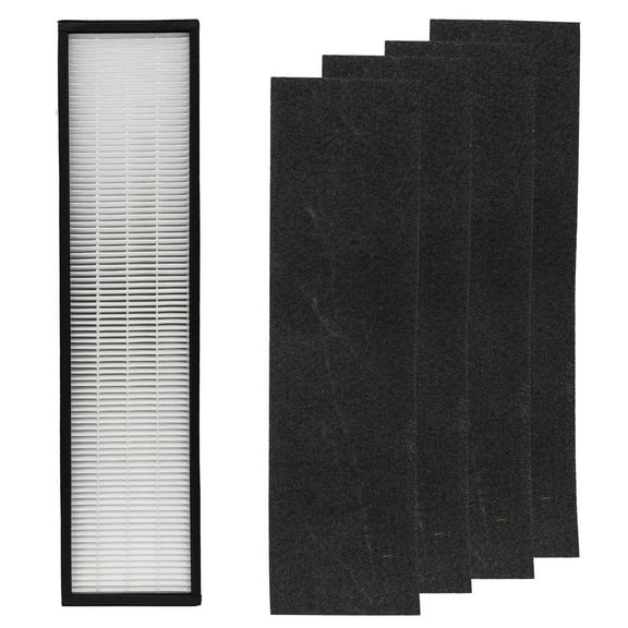 Filter-Monster – Replacement Filter with 4 Carbon Pre-Filters Set, 1 Filter and 4 Carbon Filter Pack - Compatible with GermGuardian FLT5000 Air Purifier Filter Size C