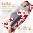 thumbnail image 5 of Body Pillow Cover, red plaid Moose Bunny bear Body Pillow Cases with Zipper Soft Breathable Smooth Skin Friendly Long Pillow Case 20x60 inches, 1Pcs, 5 of 7
