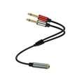 thumbnail image 3 of 6.35mm TRS Stereo Female Plug to 2 6.35mm Male TS Mono Jack Audio Speaker Adapter,6.35mm Audio Speaker Splitter Cable, 3 of 11