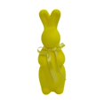 thumbnail image 3 of Figura de conejo de Pascua flocada, decorativa y creativa, adorno de conejo Amarillo, 3 of 9