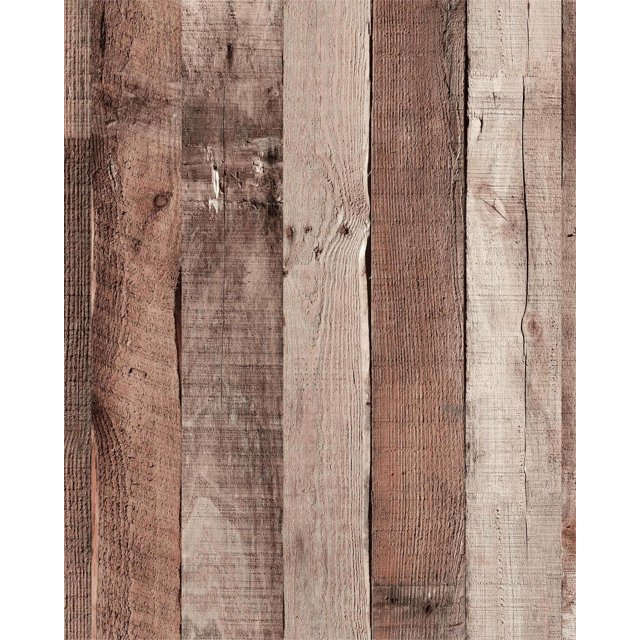 Yun-Aeon 17.3""X 1200""Papel De Contacto De Madera Natural Y Canela Papel Tapiz Autoadhesivo Extraíble Vintage Papel De Pared De Imitación De Madera Estante Para Tablones Decoración Del Hogar Uso De C