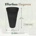 thumbnail image 4 of Tierra Verde Aria Indoor Outdoor Self Watering Tall Planter, 15"W x 26"H, Black, 4 of 9