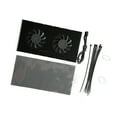 thumbnail image 1 of Backplate Radiator, Aluminum Alloy Low Noise GPU Backplate Radiator 4 Pin Fast Heat Sink Dual Fan  for RTX3090 3080 3070, 1 of 7