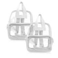 thumbnail image 2 of DALIX Clear Backpack for School Transparent Bags Bulk in White (2-Pack), 2 of 6