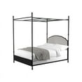 thumbnail image 2 of Furniture of America Freila Metal Queen Poster Bed in Gun Metal, 2 of 4