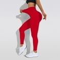 thumbnail image 4 of Celsior Compression Leggings 3D High Waisted Leggings Tummy Shaping Pants Slim Move Cellulite Leggings Anti Cellulite Leggings Workout Yoga Pants No Curling Lift Pants Resistance Band Leggings Red M, 4 of 5