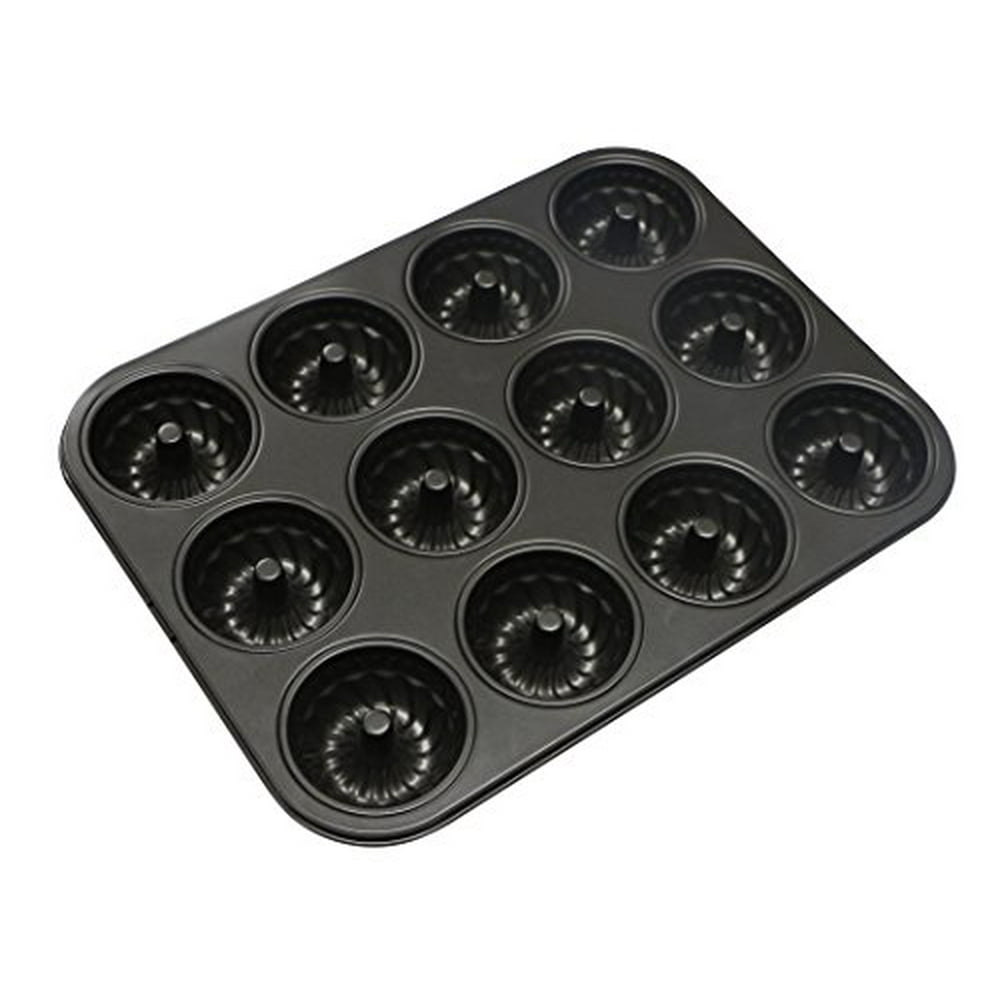 Webake 2.8" Fluted Cake Pan Extra Thick Mini Bundt Cake