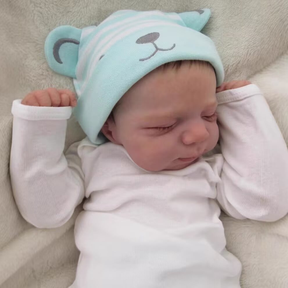 Lifelike Reborn Baby Dolls Girl 18 inch Sleeping Baby Dolls Soft Vinyl Full Body Realistic Newborn Baby Doll with Accessories for Kids Age 3+