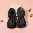 thumbnail image 4 of Ticikt Kids Ski Mittens, Fleece‑Lined Waterproof Windproof Thick Warm Winter Snow Gloves with Zipper,Black, 4 of 5