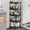 Black, variant on Chanana 5-Tier Bathroom Corner Shelf with Wheels, Adjustable Height, No-Drill Storage, Black