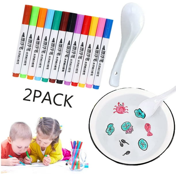 24PCS Magic Water Brushes, Magic Floating Ink Pens, Erase Whiteboard